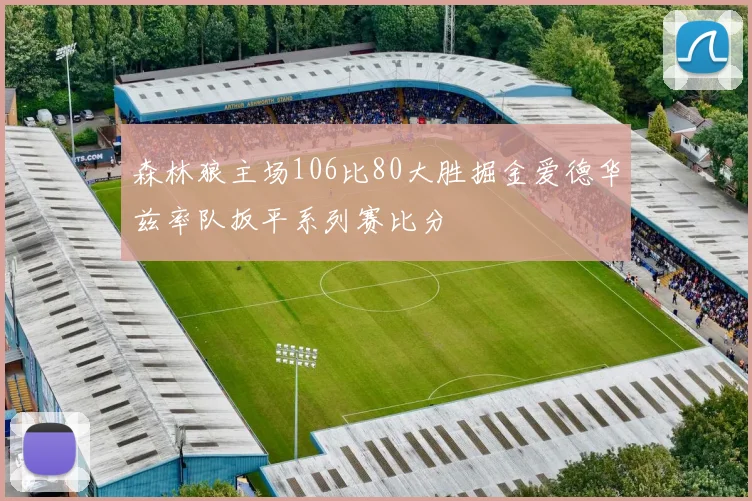 森林狼主场106比80大胜掘金爱德华兹率队扳平系列赛比分
